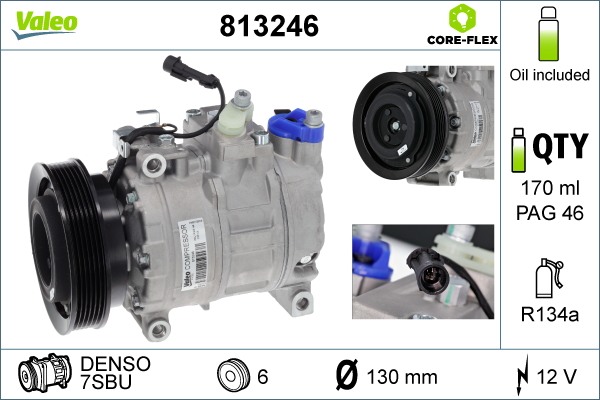 Compresor climatizare VALEO 813246 – FIAT | AutoRival