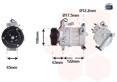 Compresor climatizare VAN WEZEL 1701K708 – FIAT | AutoRival