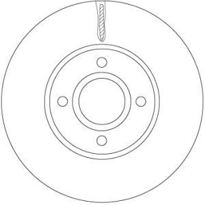 Disc frana FORD ECOSPORT 1.5 EcoBlue TDCi diesel 95 cai TRW DF6898