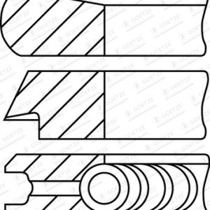 Set segmenti piston FORD ECOSPORT 1.5 EcoBlue TDCi diesel 95 cai GOETZE ENGINE 08-452407-00