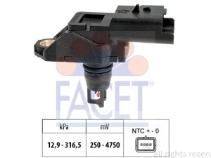 Senzor presiune aer FORD ECOSPORT 1.5 TDCi diesel 90 cai FACET 10.3261
