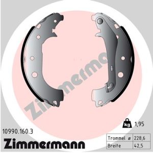 Set saboti frana FORD ECOSPORT 1.5 EcoBlue TDCi diesel 100 cai ZIMMERMANN 10990.160.3