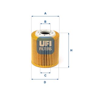 Filtru ulei FORD ECOSPORT 1.5 TDCi EcoBlue diesel 120 cai UFI 25.216.00