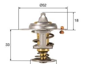Termostat lichid racire FORD ECOSPORT 1.0 EcoBoost benzina 100 cai MAHLE ORIGINAL TX 327 92D