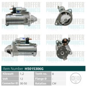 Electromotor FORD ECOSPORT 1.0 EcoBoost benzina 125 cai HOFFER H5015306G