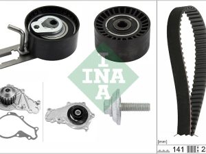 Set pompa apa + curea dintata FORD ECOSPORT 1.5 TDCi diesel 100 cai INA 530 0578 30