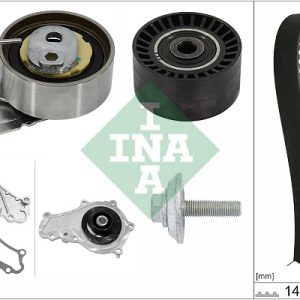 Set pompa apa + curea dintata FORD ECOSPORT 1.5 EcoBlue TDCi diesel 95 cai INA 530 0698 30