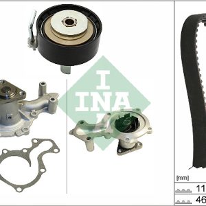 Set pompa apa + curea dintata FORD ECOSPORT 1.0 EcoBoost benzina 100 cai INA 530 0700 30