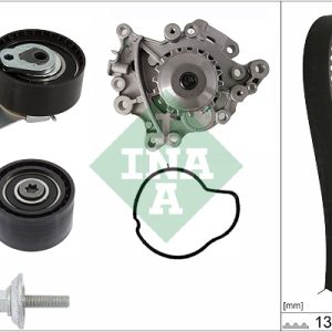 Set pompa apa + curea dintata FORD ECOSPORT 1.5 TDCi EcoBlue diesel 120 cai INA 530 0760 30