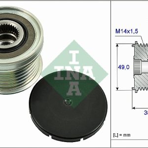 Fulie alternator FORD ECOSPORT 1.0 EcoBoost benzina 95 cai INA 535 0268 10