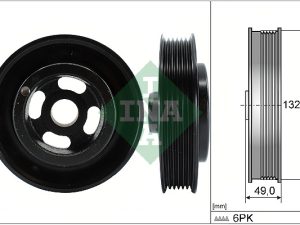 Fulie curea arbore cotit FORD ECOSPORT 1.5 Ti-VCT benzina 110 cai INA 544 0126 10