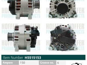 Alternator FORD ECOSPORT 1.5 TDCi diesel 90 cai HOFFER H5515153