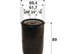 Filtru ulei FORD ECOSPORT 1.0 EcoBoost benzina 125 cai VALEO 586083