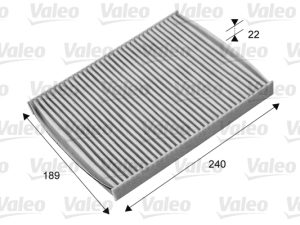 Filtru polen FORD ECOSPORT 1.0 EcoBoost benzina 100 cai VALEO 715661