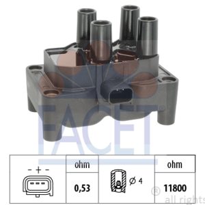 Bobina de inductie FORD ECOSPORT 1.5 Ti benzina 112 cai FACET 9.6381