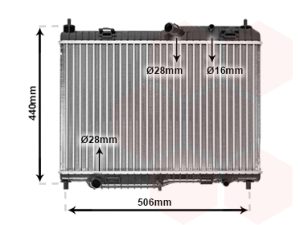 Radiator racire motor FORD ECOSPORT 1.5 EcoBlue TDCi diesel 95 cai VAN WEZEL 18002442