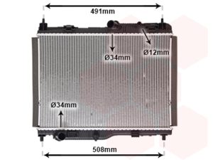 Radiator racire motor FORD ECOSPORT 1.0 EcoBoost benzina 100 cai VAN WEZEL 18012722