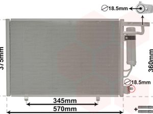 Condensator climatizare FORD ECOSPORT 1.5 Ti benzina 112 cai VAN WEZEL 18015704