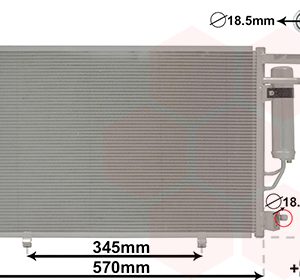 Condensator climatizare FORD ECOSPORT 1.5 Ti benzina 112 cai VAN WEZEL 18015704