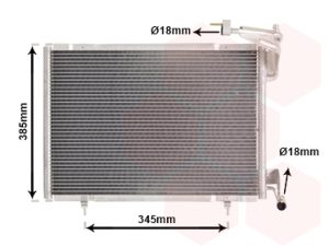 Condensator climatizare FORD ECOSPORT 1.0 EcoBoost benzina 125 cai VAN WEZEL 18015718
