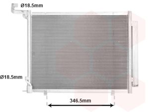Condensator climatizare FORD ECOSPORT 1.0 EcoBoost benzina 100 cai VAN WEZEL 18015723