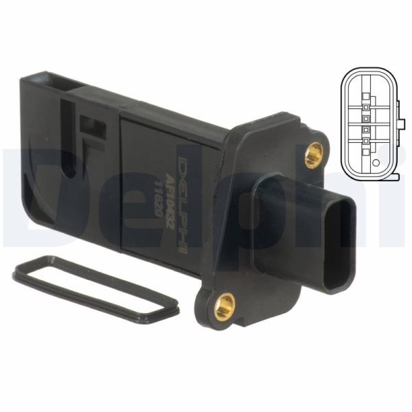 Senzor debit aer FORD ECOSPORT 1.5 EcoBlue TDCi diesel 95 cai DELPHI AF10432-12B1