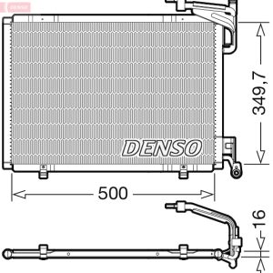 Condensator climatizare FORD ECOSPORT 1.0 EcoBoost benzina 125 cai DENSO DCN10055