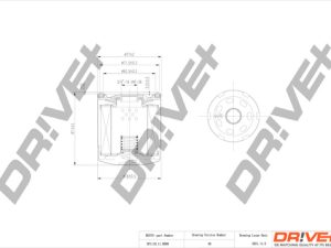 Filtru ulei FORD ECOSPORT 1.0 EcoBoost benzina 100 cai DRIVE DP1110.11.0099