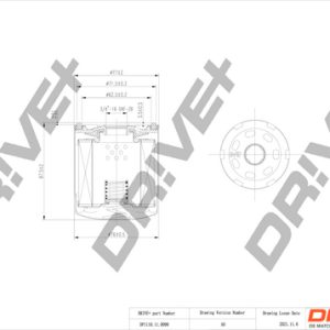 Filtru ulei FORD ECOSPORT 1.0 EcoBoost benzina 125 cai DRIVE DP1110.11.0099