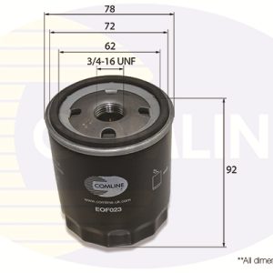 Filtru ulei FORD ECOSPORT 1.5 Ti-VCT benzina 110 cai COMLINE EOF023