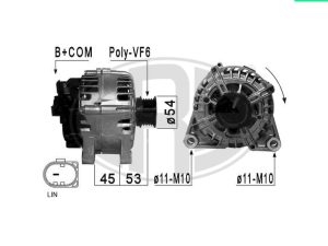 Alternator FORD ECOSPORT 1.5 EcoBlue TDCi diesel 95 cai ERA 210876A