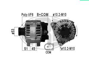 Alternator FORD ECOSPORT 1.5 EcoBlue TDCi diesel 95 cai ERA 210877A