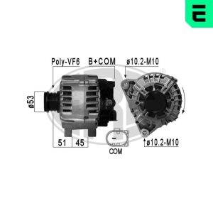 Alternator FORD ECOSPORT 1.5 EcoBlue TDCi diesel 95 cai ERA 210877A