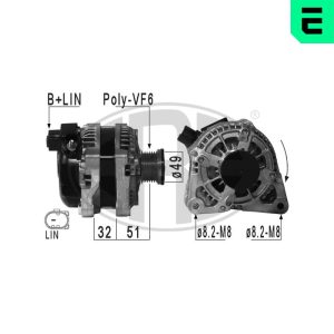 Alternator FORD ECOSPORT 1.0 EcoBoost benzina 125 cai ERA 210939A