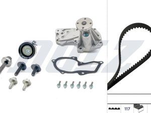 Set pompa apa + curea dintata FORD ECOSPORT 1.5 Ti benzina 112 cai DOLZ KD070