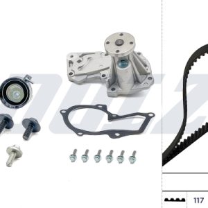 Set pompa apa + curea dintata FORD ECOSPORT 1.5 Ti benzina 112 cai DOLZ KD070