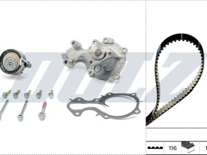 Set pompa apa + curea dintata FORD ECOSPORT 1.0 EcoBoost benzina 125 cai DOLZ KD177IO