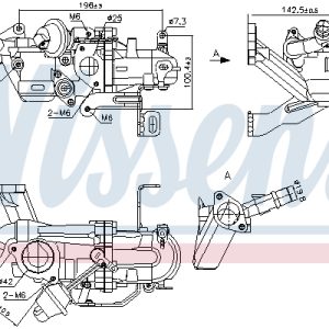 Radiator recirculare gaze de esapament FORD ECOSPORT 1.5 TDCi diesel 90 cai NISSENS 989273