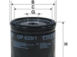 Filtru ulei FORD ECOSPORT 1.5 Ti benzina 112 cai FILTRON OP 629/1