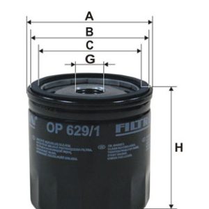 Filtru ulei FORD ECOSPORT 1.5 Ti-VCT benzina 110 cai FILTRON OP 629/1
