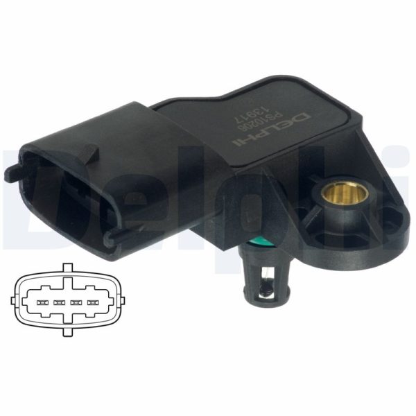 Senzor presiune aer FORD ECOSPORT 1.0 EcoBoost benzina 125 cai DELPHI PS10206
