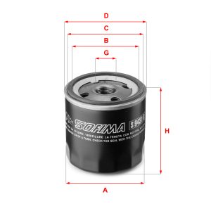 Filtru ulei FORD ECOSPORT 1.5 Ti benzina 112 cai SOFIMA S 9431 R