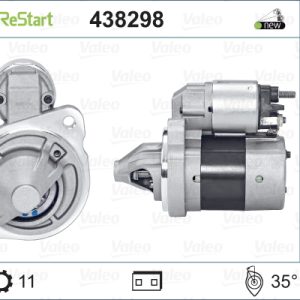 Electromotor FORD ECOSPORT 1.0 EcoBoost benzina 140 cai VALEO 438298
