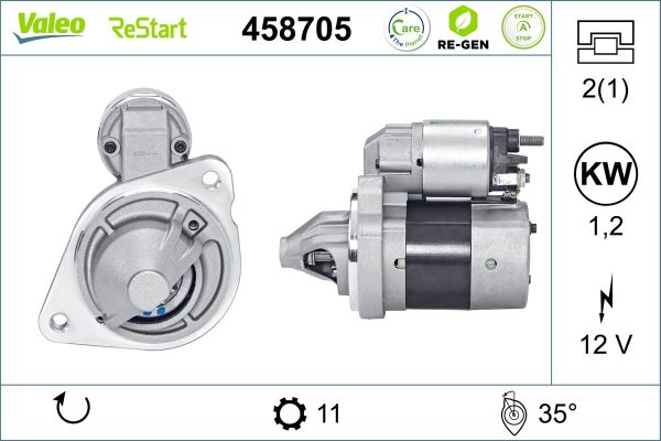 Electromotor FORD ECOSPORT 1.0 EcoBoost benzina 140 cai VALEO 458705