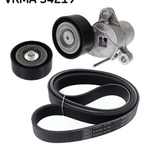 Set curea transmisie cu caneluri FORD ECOSPORT 1.0 EcoBoost benzina 100 cai SKF VKMA 34219