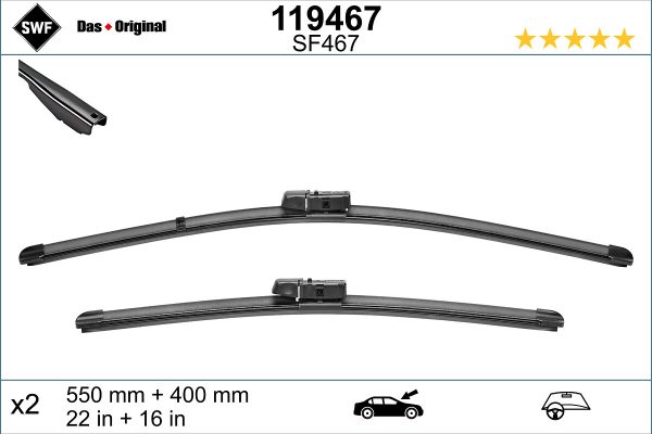 Lamela stergator FORD ECOSPORT 1.0 EcoBoost benzina 140 cai SWF 119467