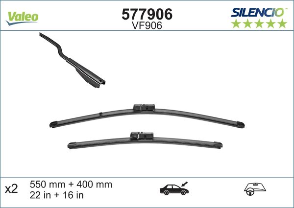 Lamela stergator FORD ECOSPORT 1.5 EcoBlue TDCi diesel 100 cai VALEO 577906