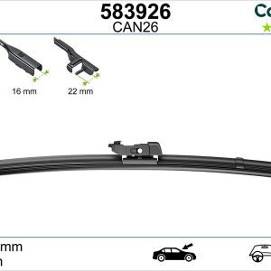Lamela stergator FORD ECOSPORT 1.5 TDCi EcoBlue diesel 120 cai VALEO 583926