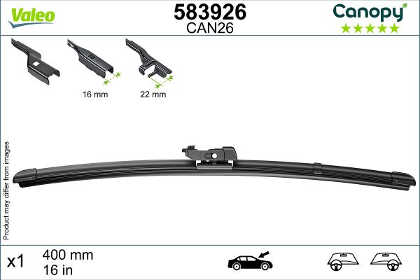 Lamela stergator FORD ECOSPORT 1.5 TDCi EcoBlue diesel 120 cai VALEO 583926