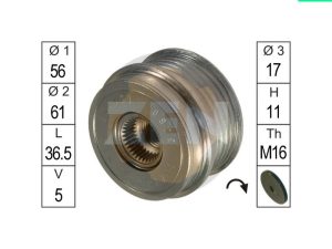 Fulie alternator ERA ZN5380 – FORD | AutoRival